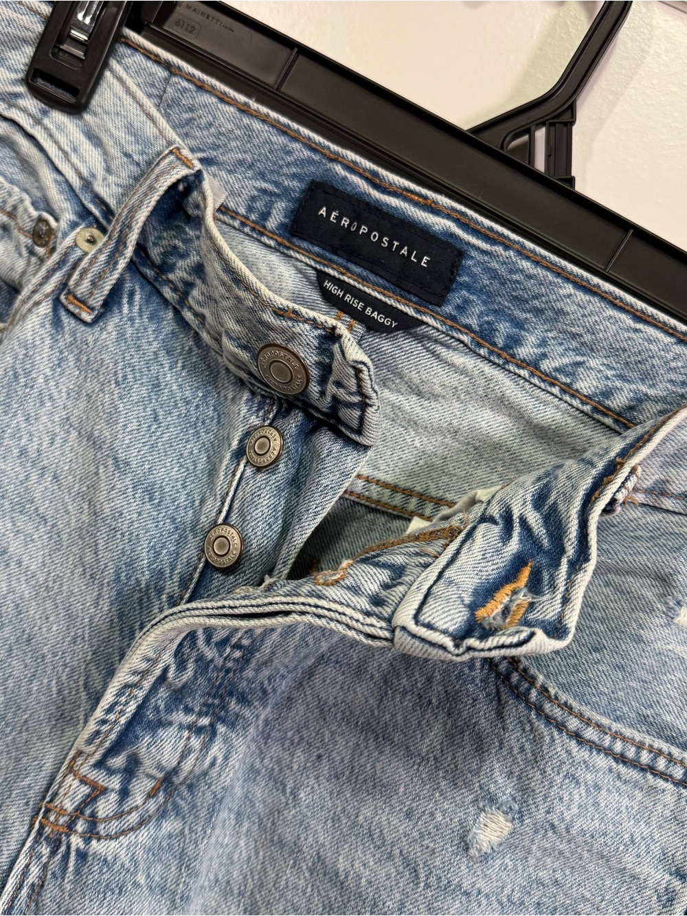 Aeropostale Light Blue High-Rise Baggy Women’s Jeans